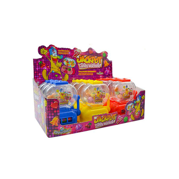 Divertida máquina de dulces Candy Jackpot (12 piezas)