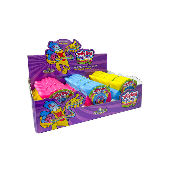 Divertida máquina de rollos de gelatina de caramelo (12 piezas)