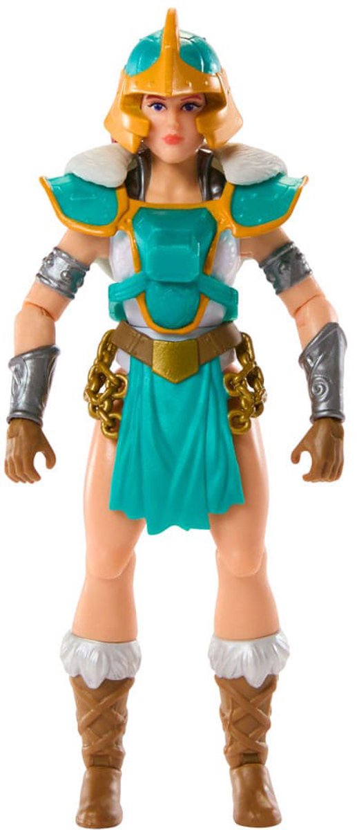 Mattel motu x tmnt: tartarughe di greyskull action figure teela action figure da 14 cm
