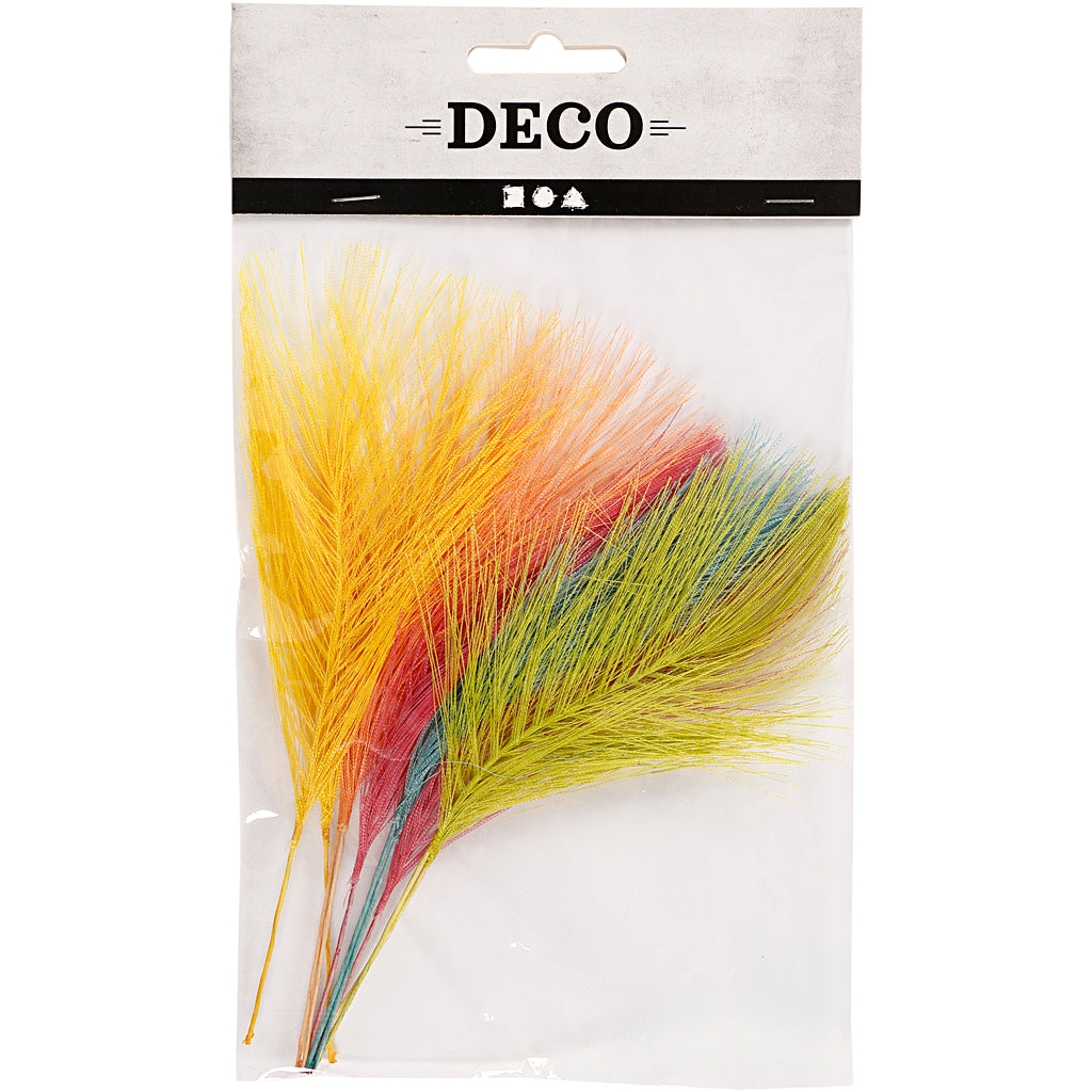 Creativ company plumas artificiales, l: 15 cm, ancho: 8 cm, varios colores, 10 piezas 1 caja