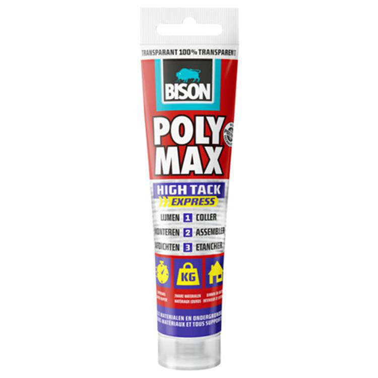 Bison 1078386 - poly max® ht expr. trans tube 115 g nl fr | 2 stuks
