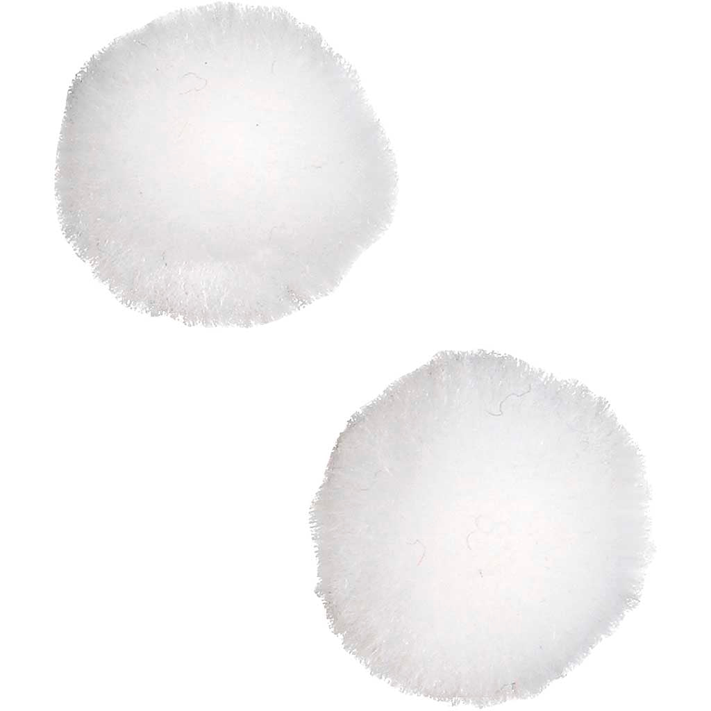 Pompon Creative Company, d 20 mm, bianco, 100 pezzi 1 scatola