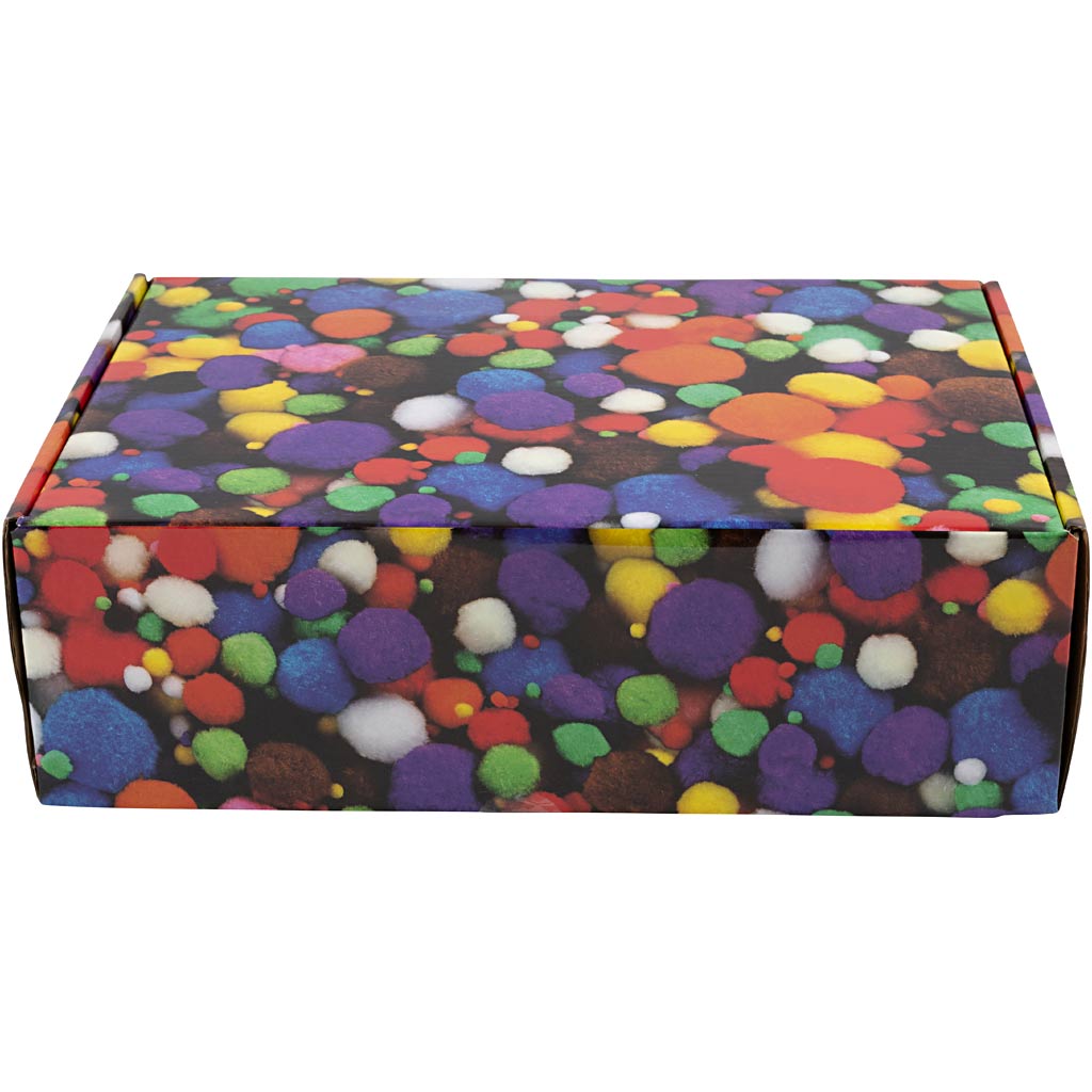 Creative Company Pompons, D 5-40 mm, ca. 720 pezzi, vari colori, 200 g 1 scatola