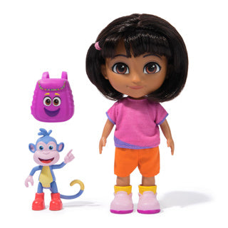 Dora pop 15 cm con zaino e stivali