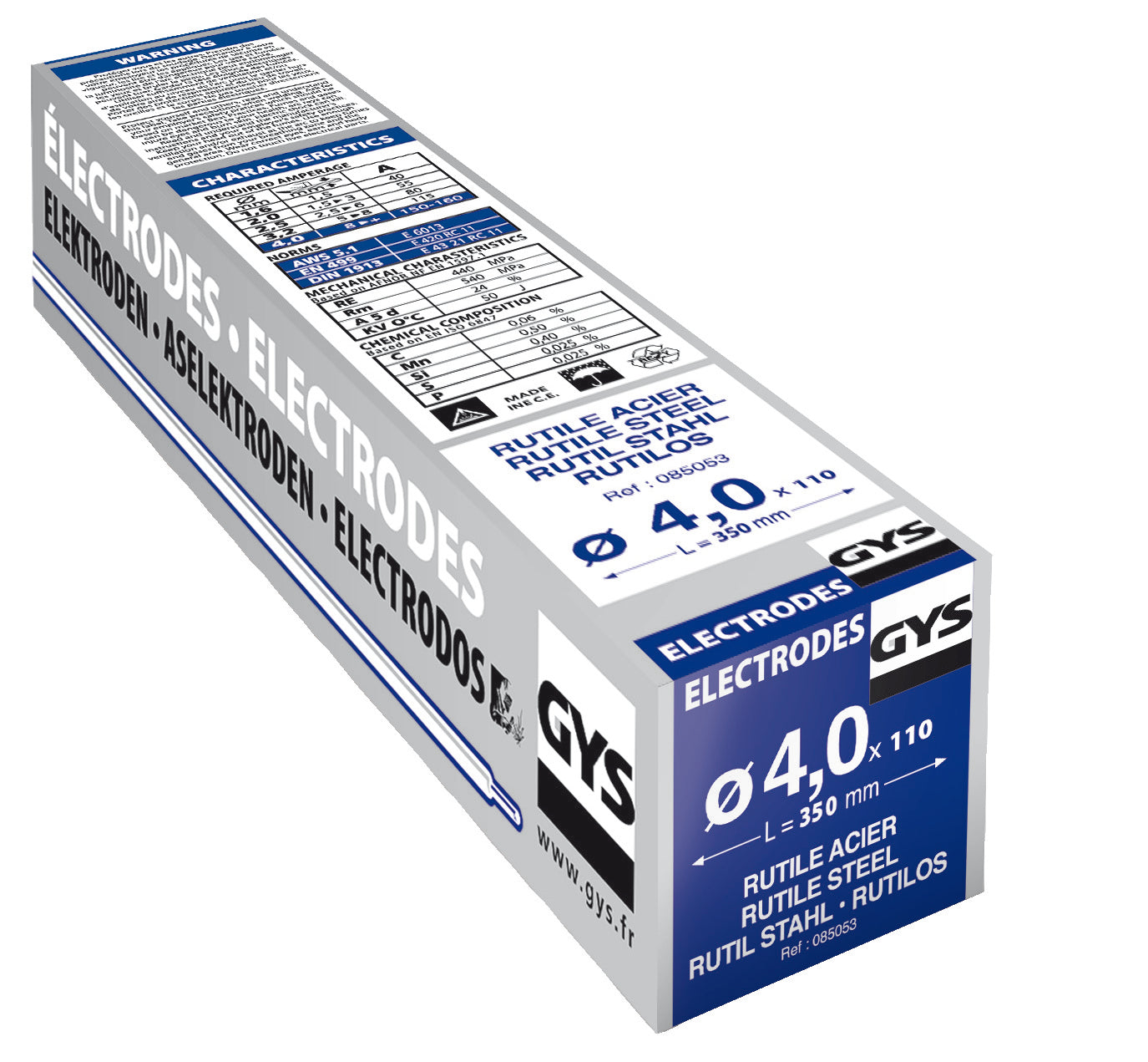 Electrodos Gys acero o4.0mm (x110) - 5193085053 - 5193085053
