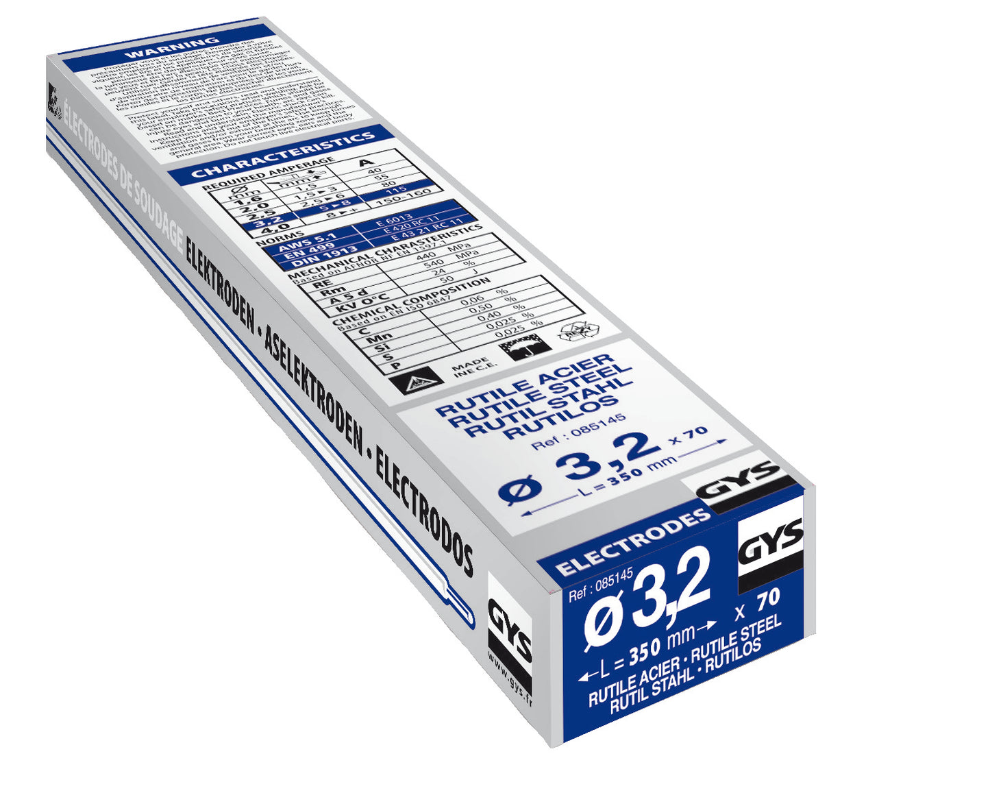 Elettrodi Gys o3,2mm (x70), acciaio - 5193085145 5193085145