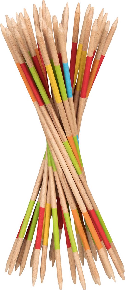 Goki mikado - medium 27cm - 31 stokjes - hout - 5 jaar