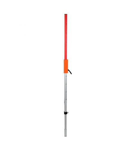 Bastón de medición láser de aluminio Levelfix con soporte ajustable para bastón de 2,4 m