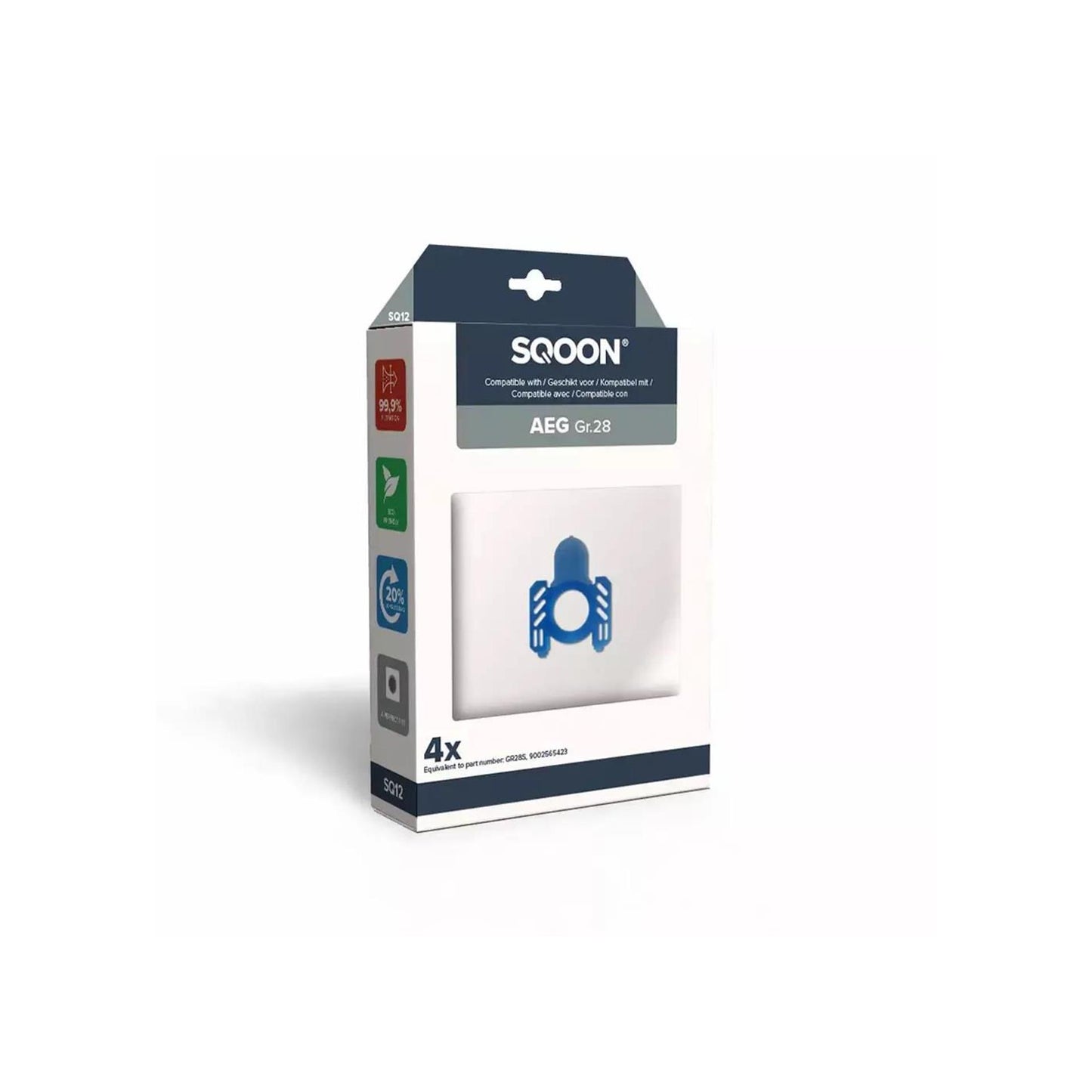 Sqoon bolsa aspiradora aeg talla 28 4uds
