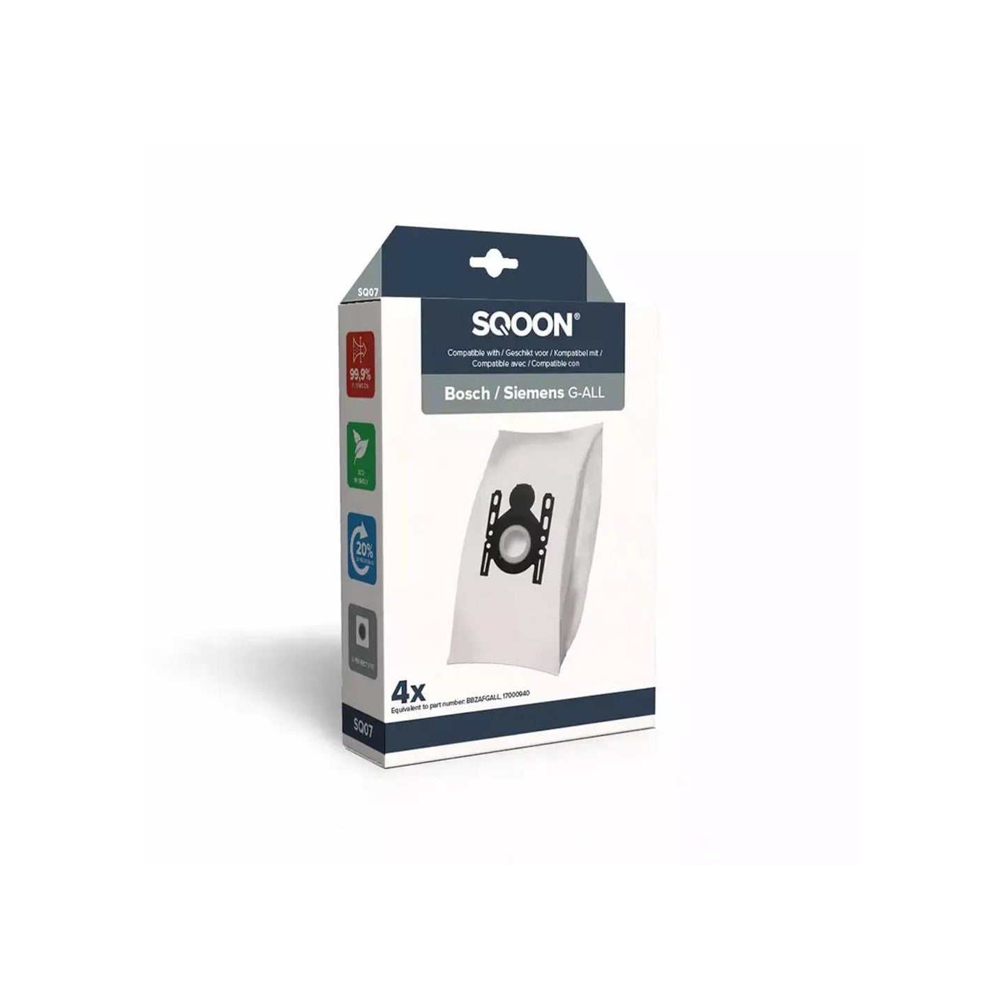 Bolsa aspiradora Sqoon bosch siemens g-all