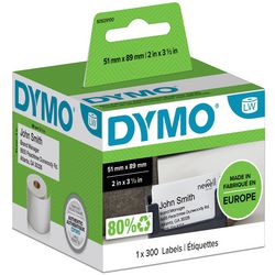 Etichetta portanome dymo 89x51mm rotolo 300 pezzi