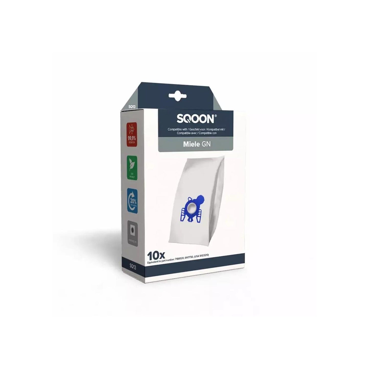 Sqoon sacchetto per aspirapolvere miele GN 10pz