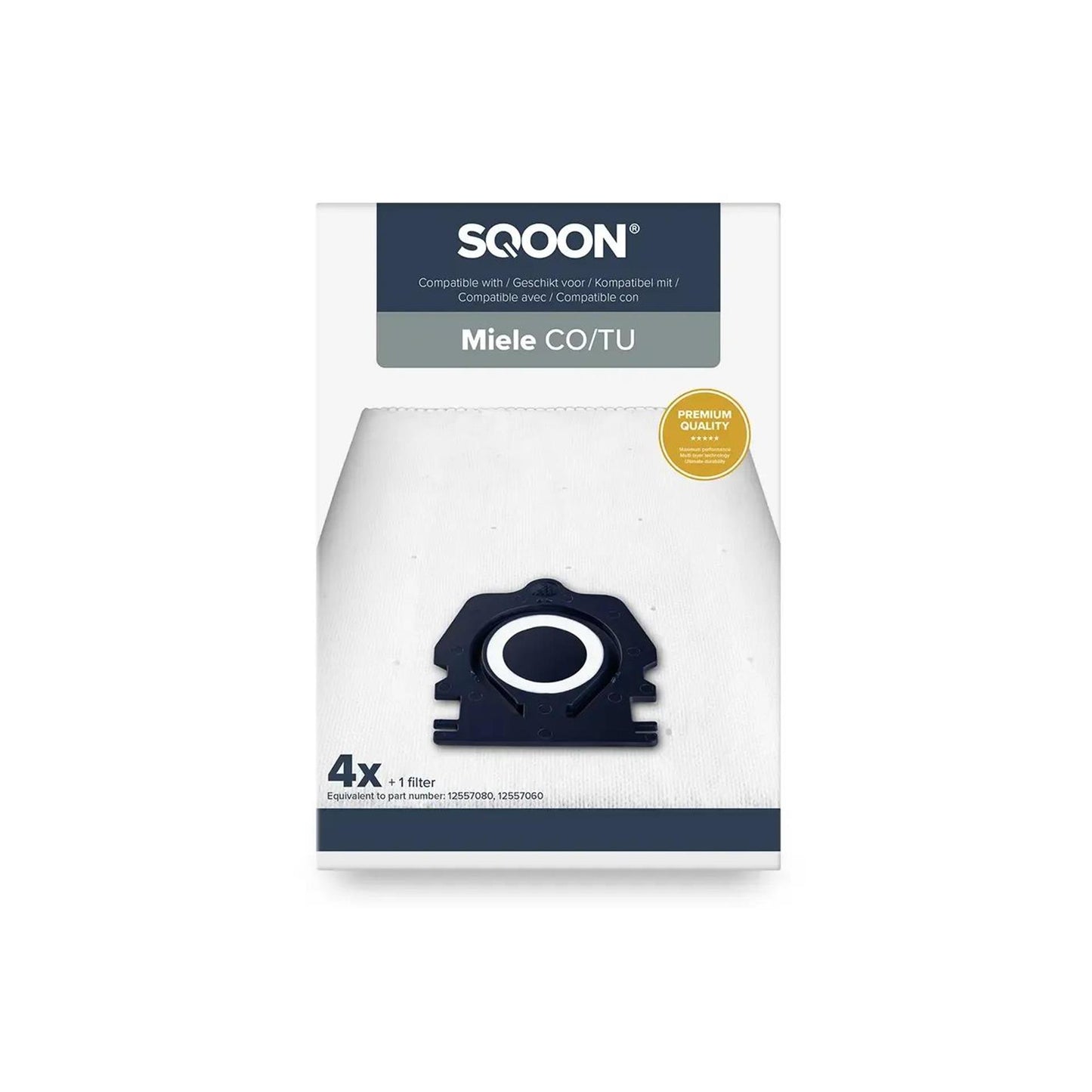 Sqoon sacchetto per aspirapolvere miele co tu 4pz