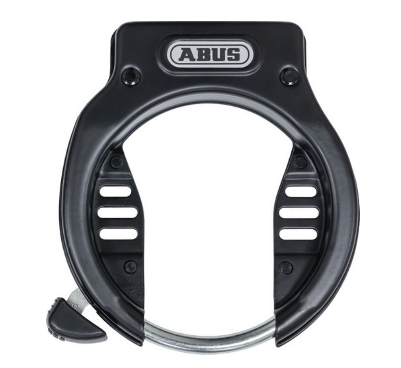 Lucchetto da telaio Abus amparo r 4650sl nero art2