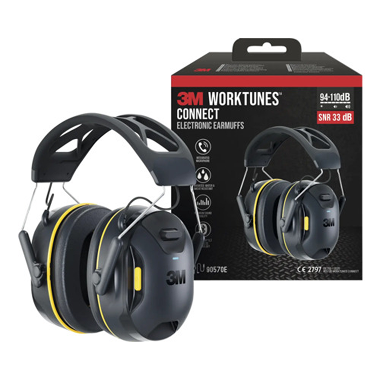 3m 1076449 - worktunes hearing protectorwireless bluet. tech 90570e-1 | 1 stuks