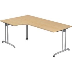 Bach scrivania angolare martellatore vbs82 3 melaminico 200x120cm acero