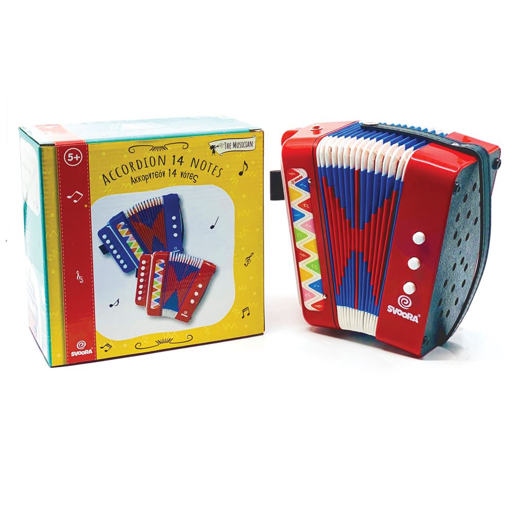 Fisarmonica rossa 7 tasti (14 note). 5+