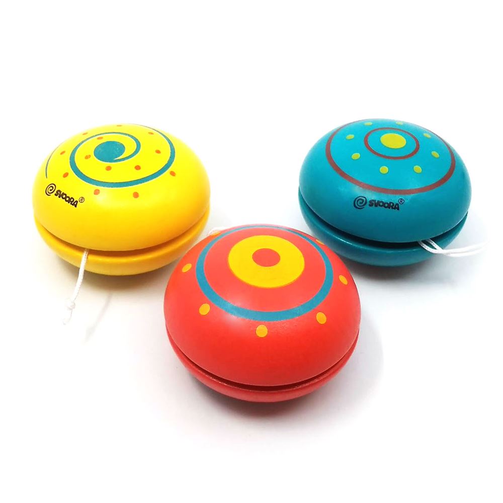 Yo-yo in legno. 3 assortimento. classico. 3+