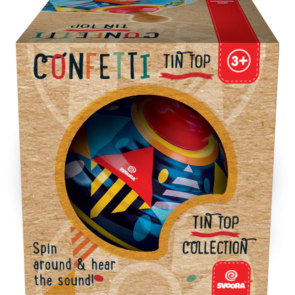 Coriandoli medi delle trottole. 3+