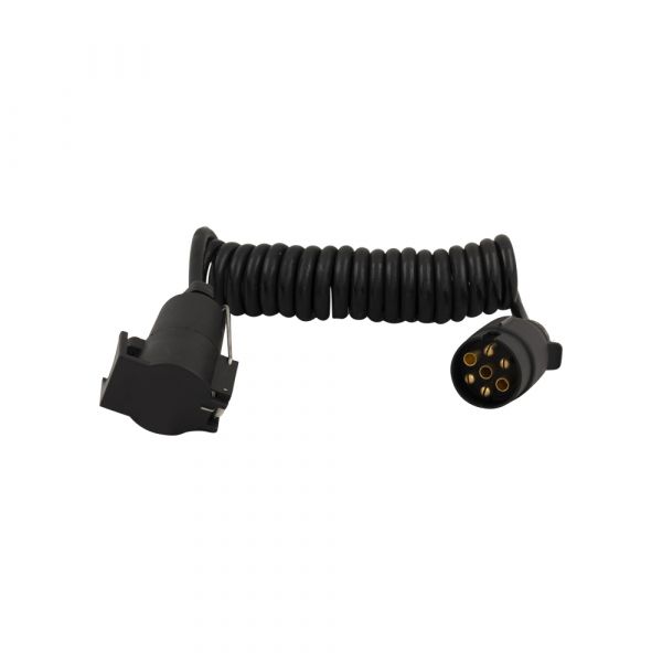 Cavo a spirale 7 pol. Plug + 7 pol. PRESA