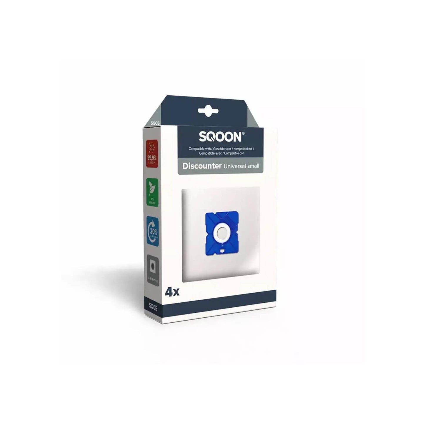 Sqoon sacchetto per aspirapolvere discount piccolo 4pz