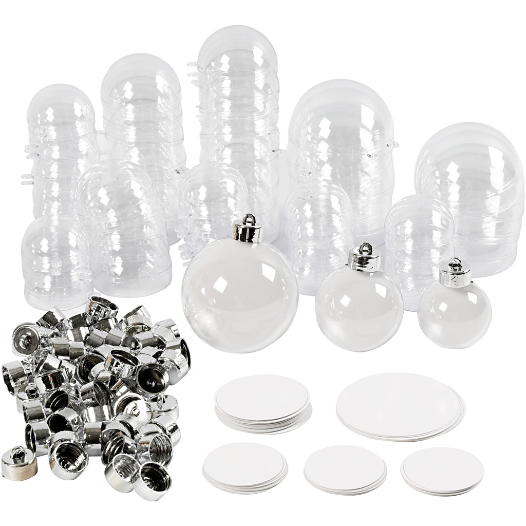 Creative Company Decoration Christmas Balls Two -Part, 60st.