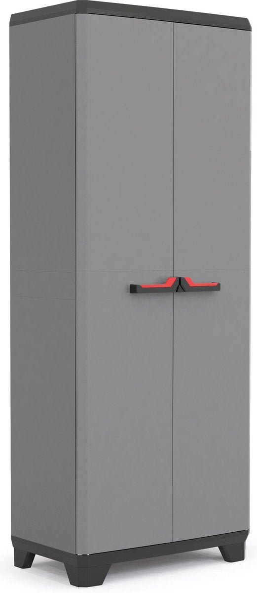 Keter mobile alto multiuso stilo - 3 mezzi ripiani - 68x39x173 cm - grigio scuro nero