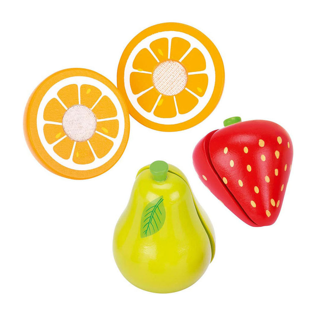 Goki Wooden Blender con frutta, 7dlg.