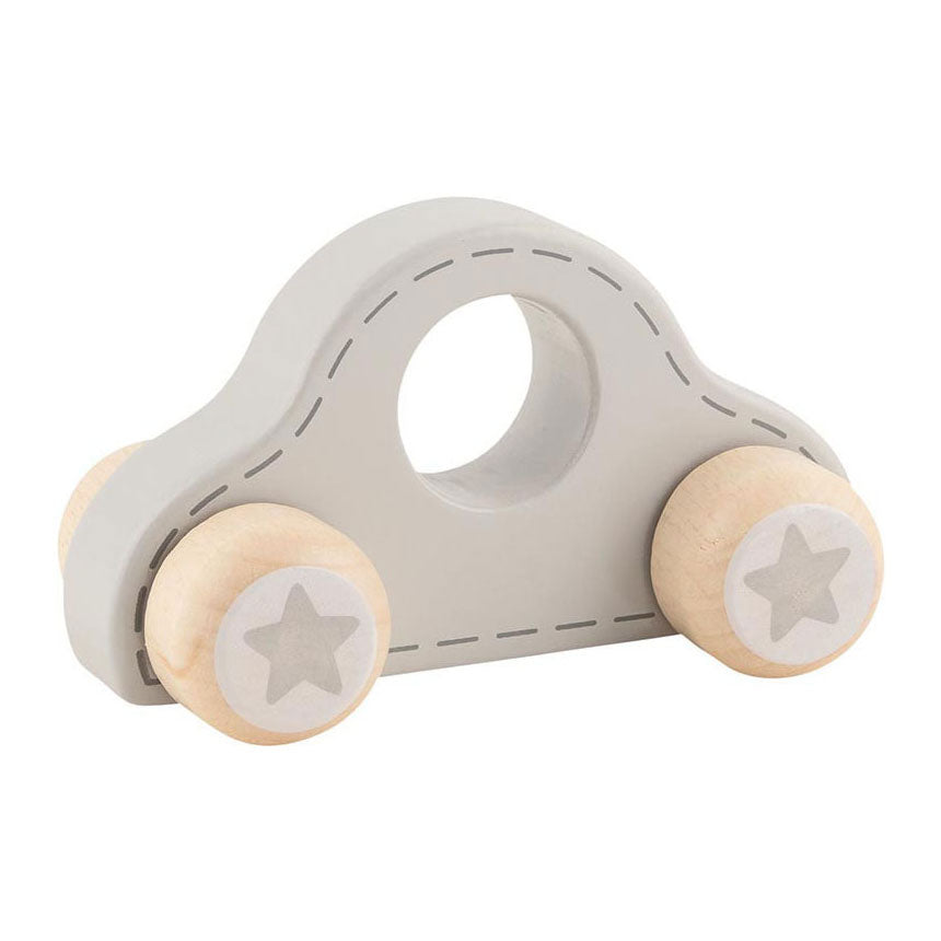 Goki Wooden Push Faugh Car con estrellas