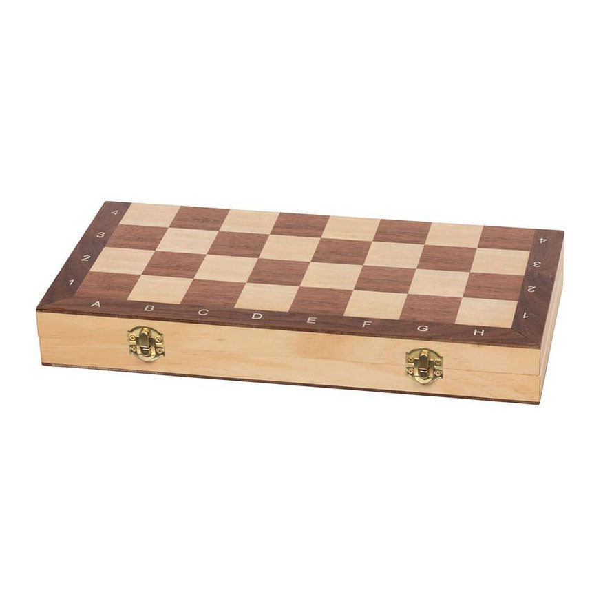 Goki Wooden Chess Game in valigia