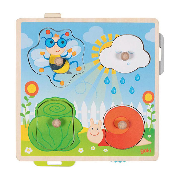 Goki Wooden Backing Form Garden Garden, 4st.