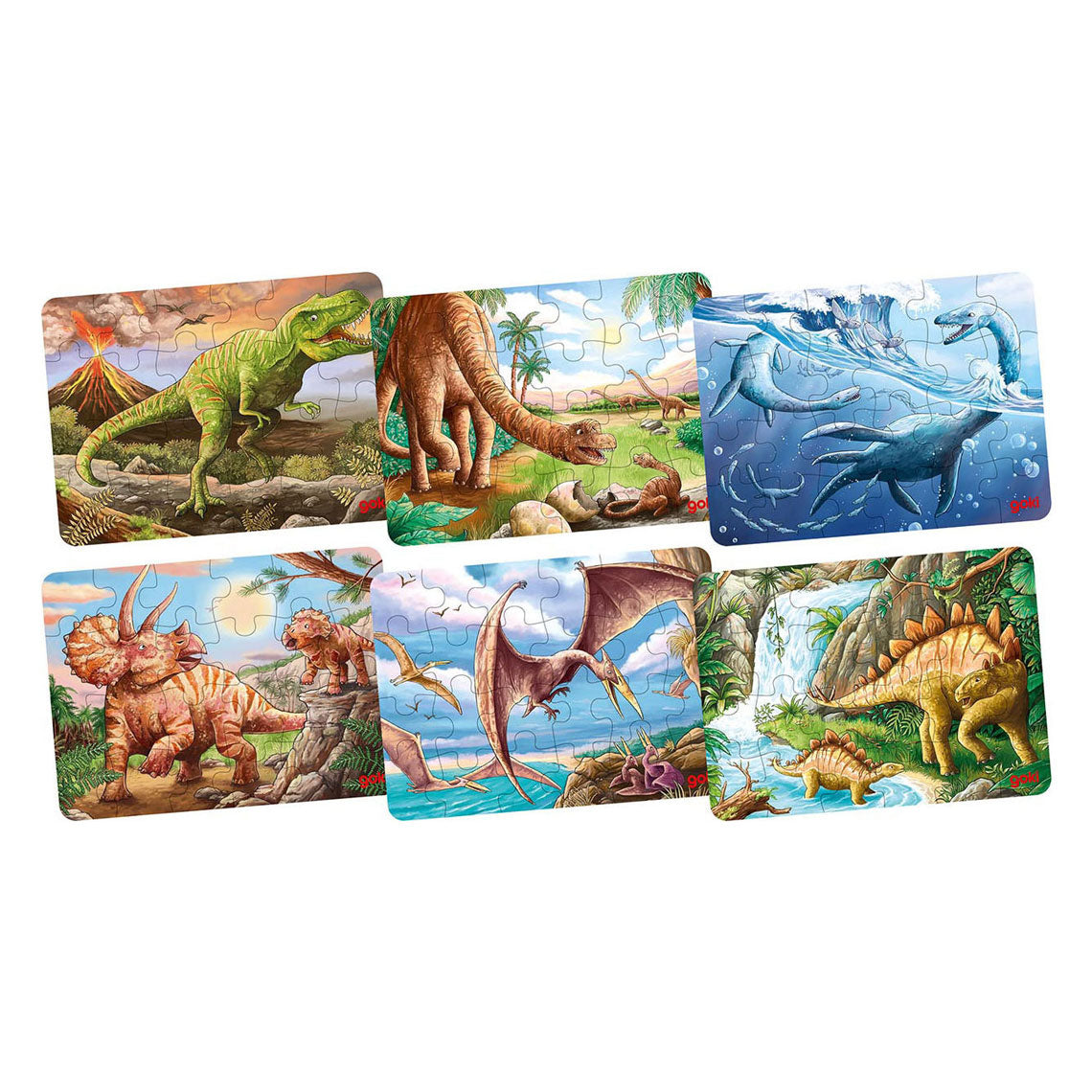 Goki Wooden puzzle puzzle Dinosaurus, 24 °.