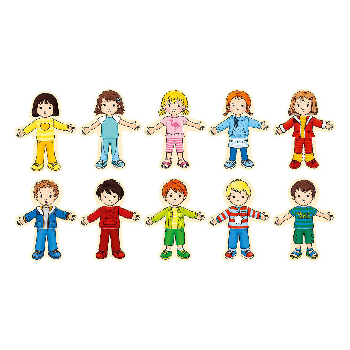 Goki Wooden Dressing Puzzle Boy and Girl en Houten Box, 36.