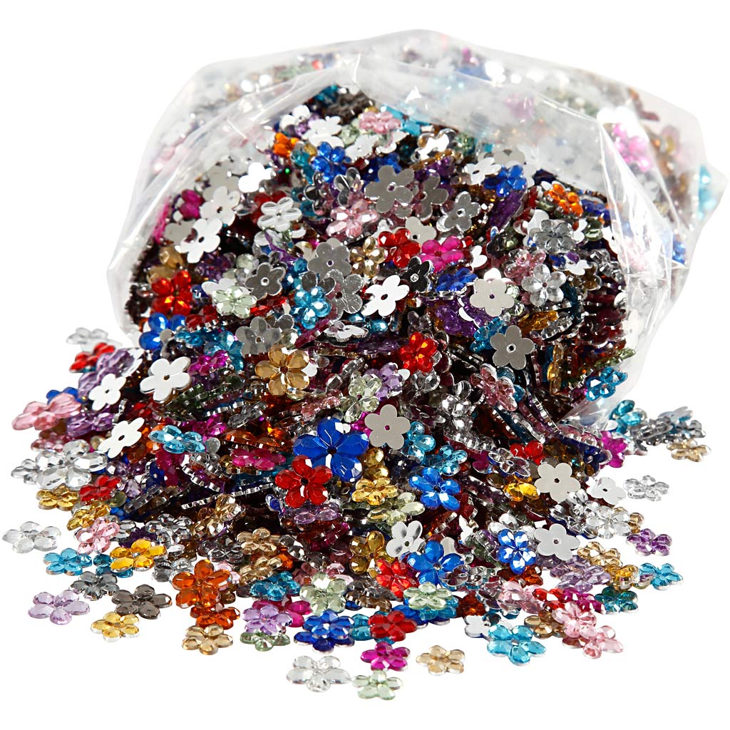 Strass Creativ company, d 6+10+12 mm, vari colori, 2520 pezzi 1 scatola