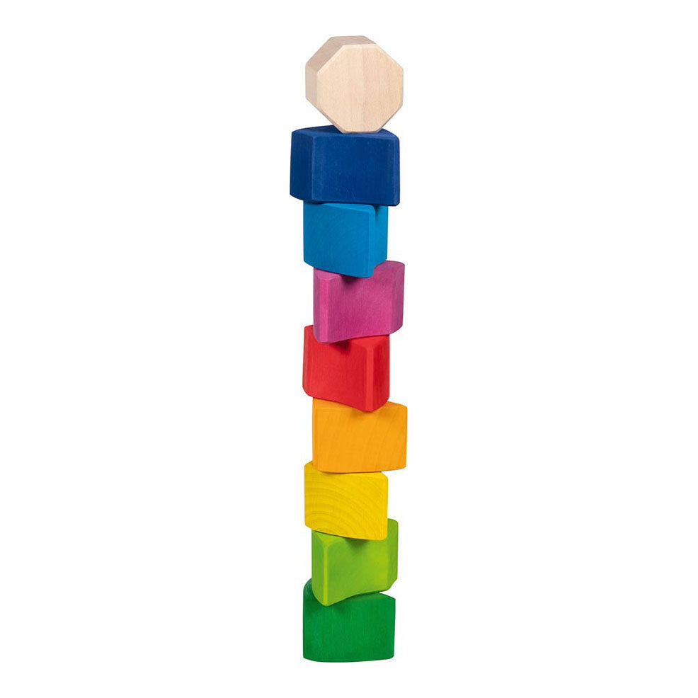 Goki Wooden Puzzle and Building Blocks Alegful Snail Pauline, 10dlg.