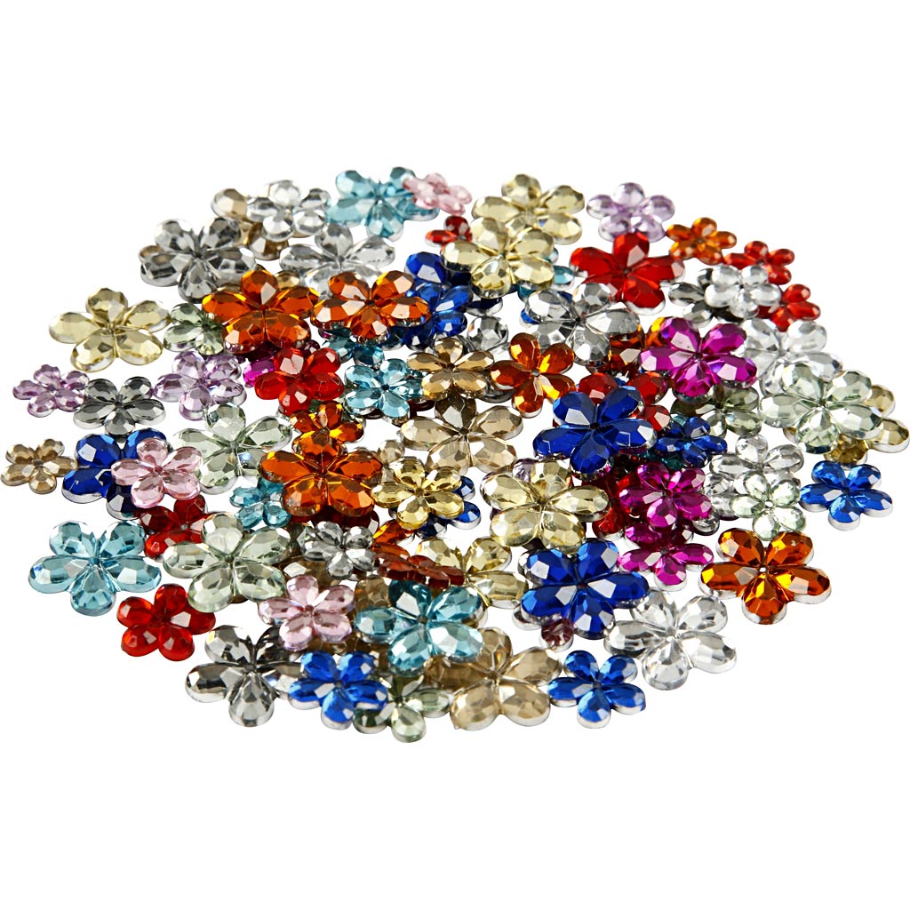 Strass Creativ company, d 6+10+12 mm, vari colori, 2520 pezzi 1 scatola