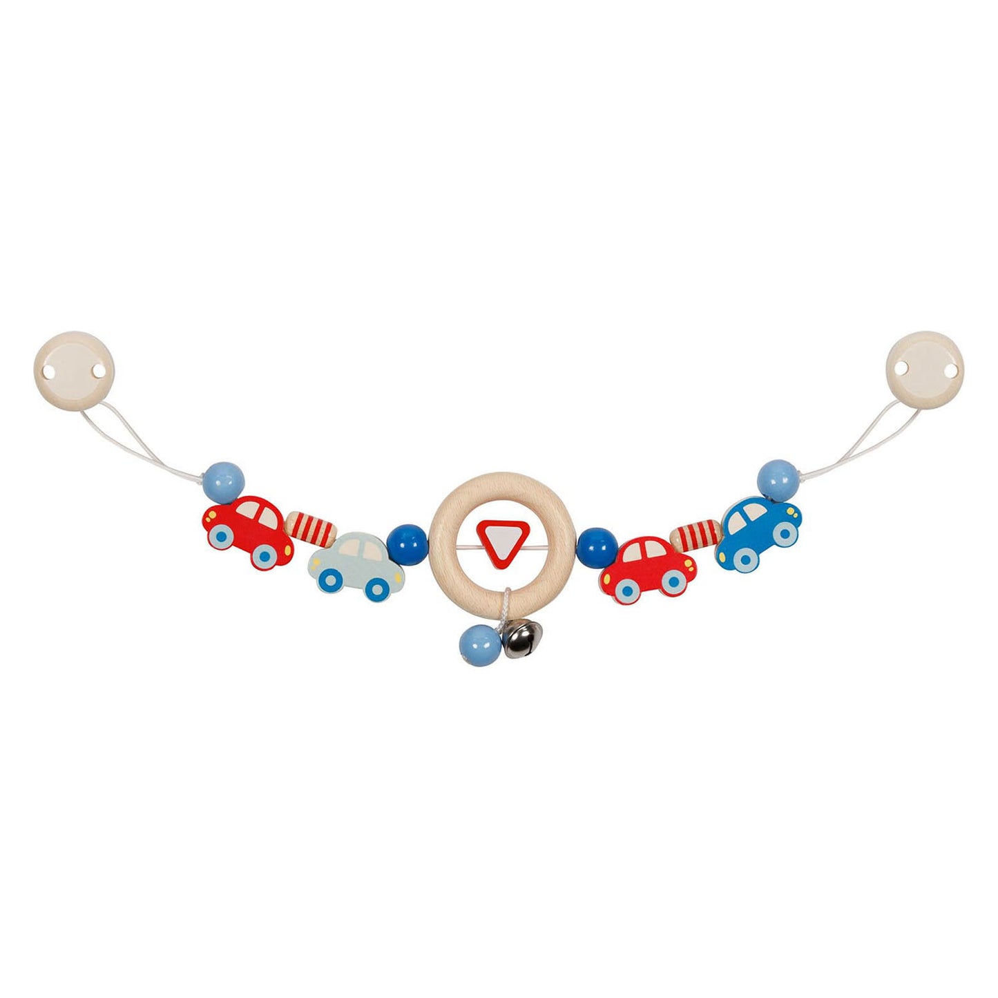 Collar de cochecito de madera Goki con clips
