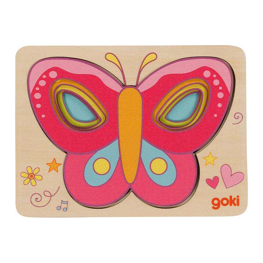 Goki Madera de madera Rompecabezas, 5st.