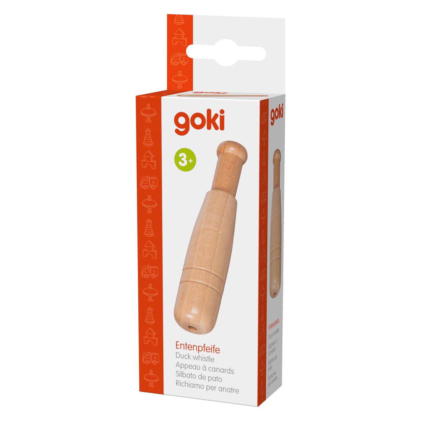 Flauta de pato de madera de Goki