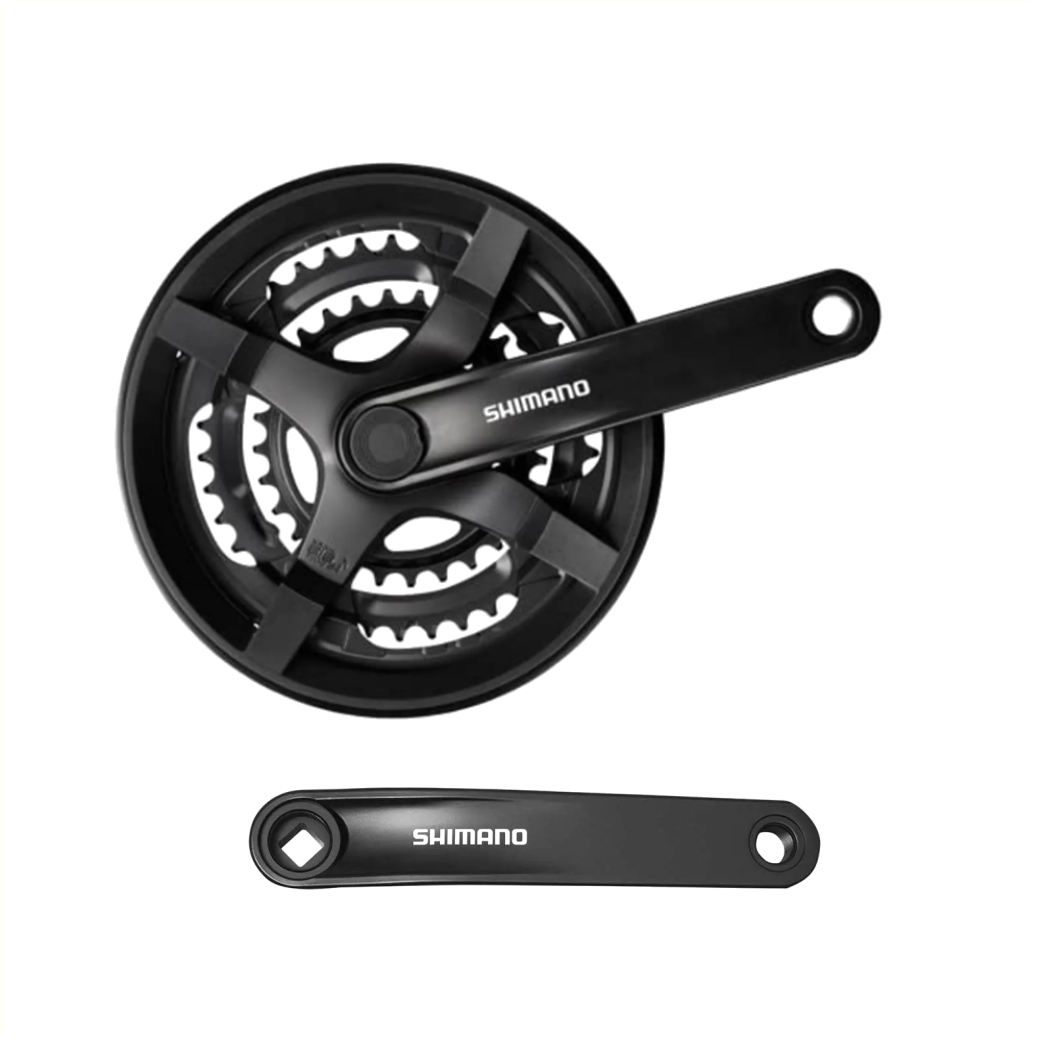 Shimano Crankstel FC-Ty301, 6 7 8 velocidades, 48 38 28T
