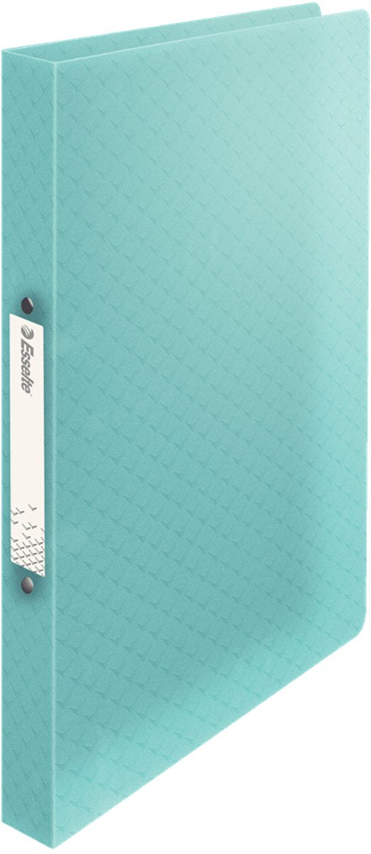 Raccoglitore ad anelli A4 a 2 anelli Esselte Colour'breeze con copertina morbida per 140 fogli - larghezza dorso 25 mm - blu