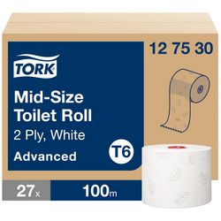 Carta igienica Tork T6 advanced 2 strati bianca