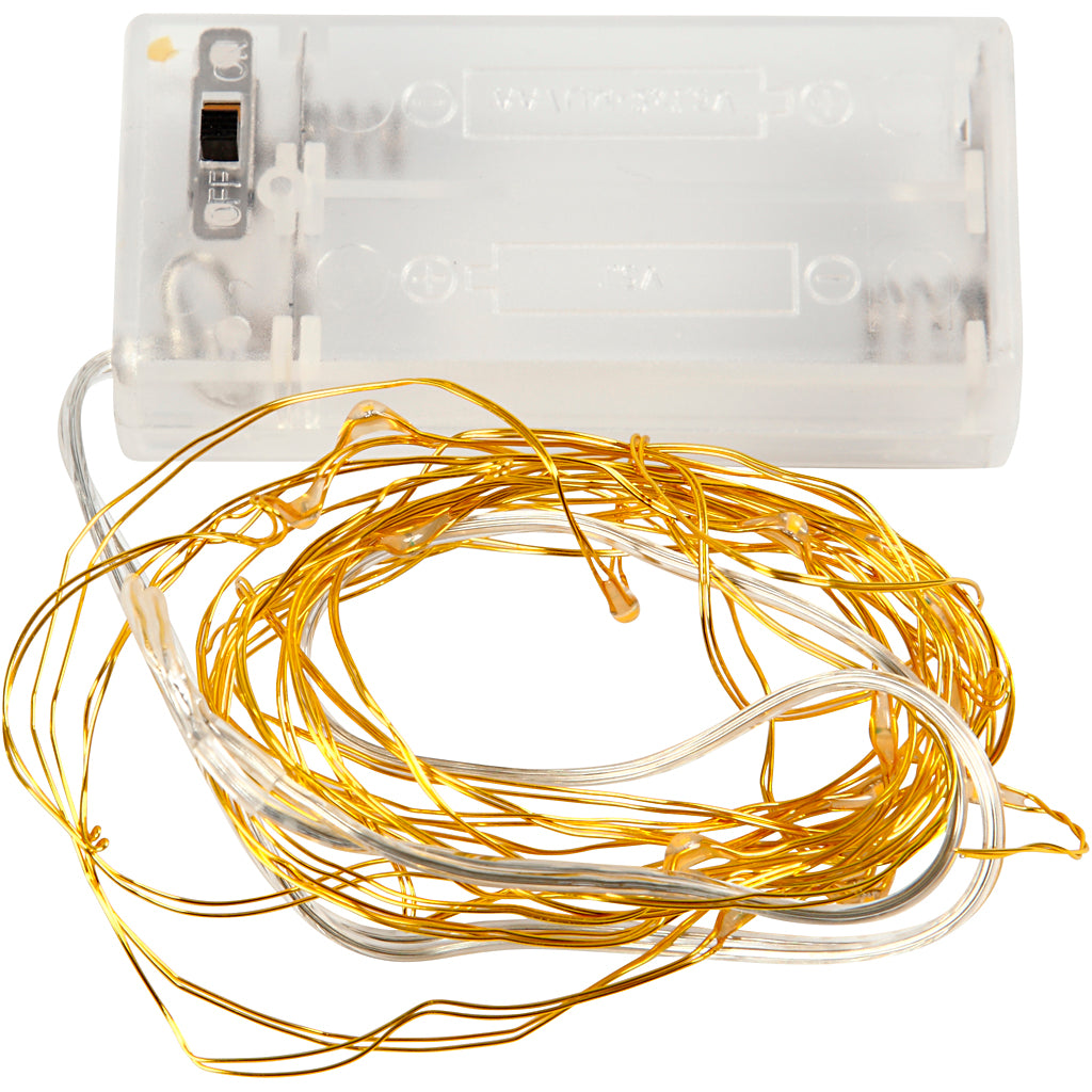 Ghirlanda LED con luci dell'azienda Creativ, l: 3,15 m, oro, 1 pezzo