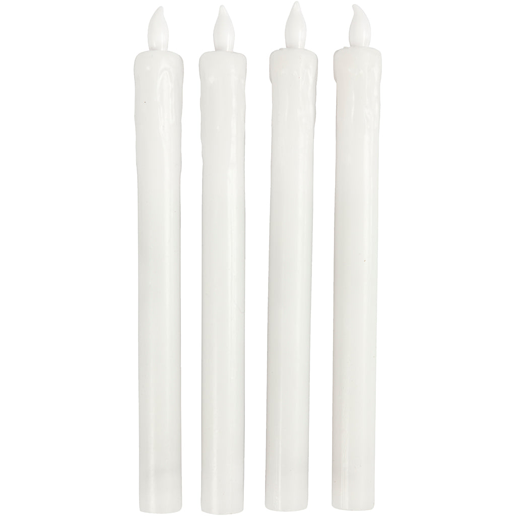 Candele LED Creative Company, h: 24,5 cm, d 20 mm, 4 pezzi 1 scatola
