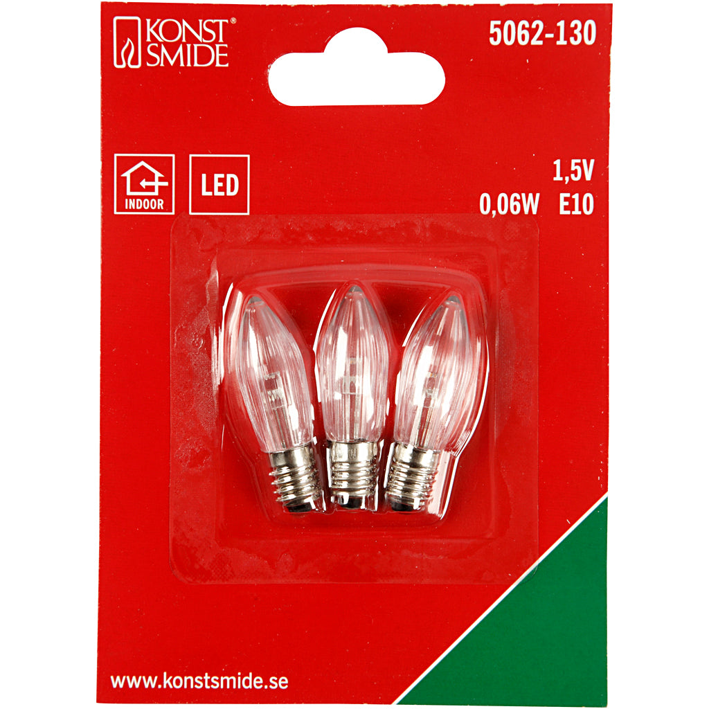 Lampade LED Creative Company, h: 45 mm, d 15 mm, 3 pezzi 1 scatola
