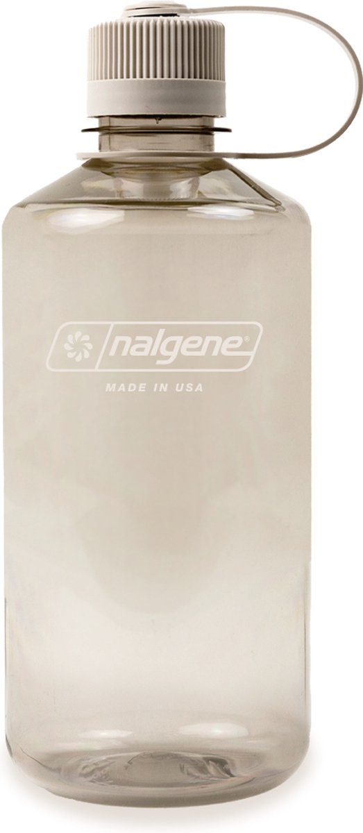 Nalgene - botella de boca estrecha - botella para beber - botella de agua - a prueba de fugas - 1000ml - libre de bpa - sustentable - algodón