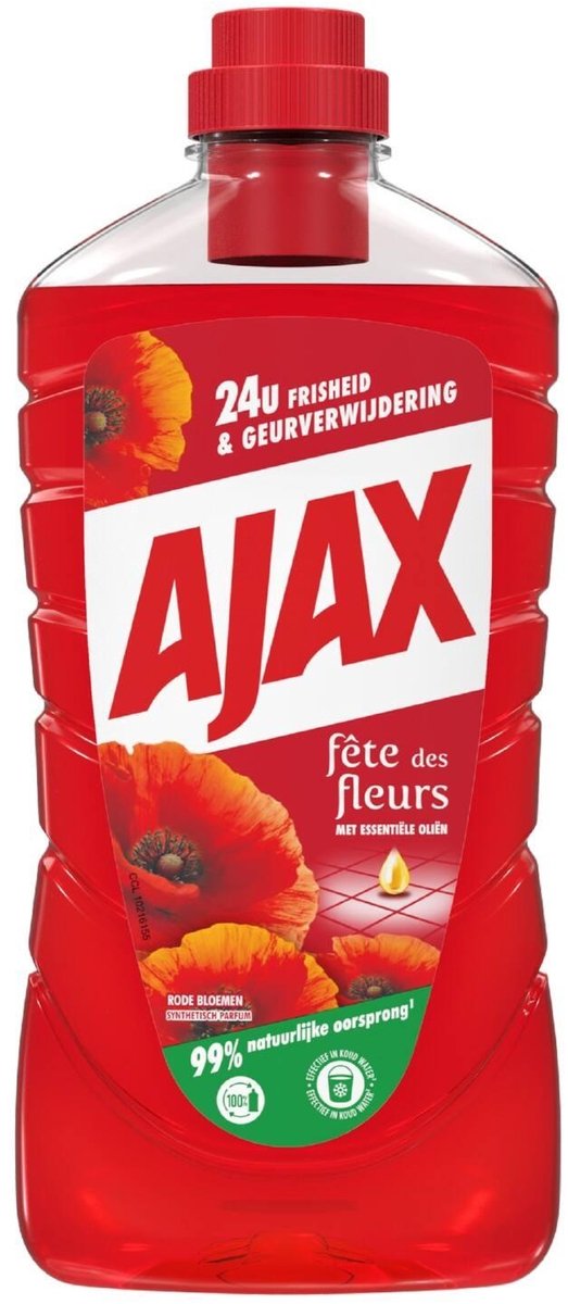 Limpiador multiuso Ajax - flores rojas
