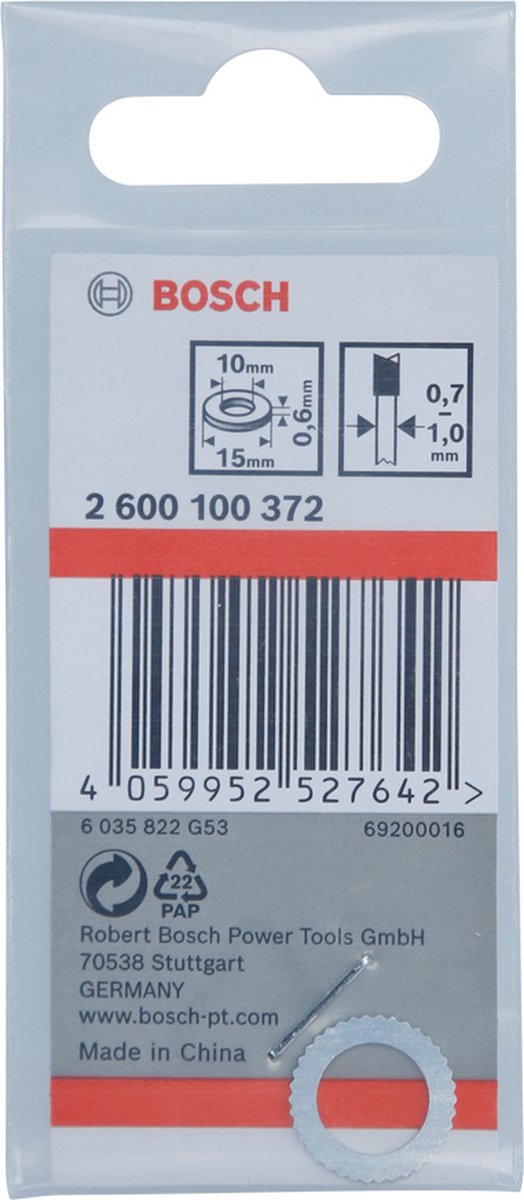 Accesorios del sistema Bosch - anillo reductor - 15 mm