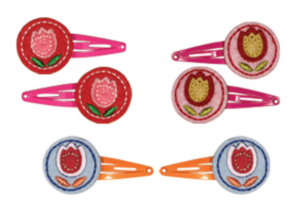 Accesso: fermagli per capelli tulipano 3 ass (15 pz)
