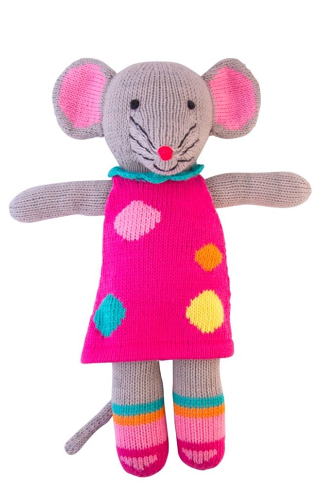 Peluche ratón de punto Pippa 36 cm